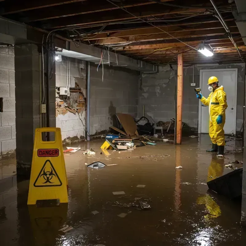 Flooded Basement Electrical Hazard in Providence, RI Property